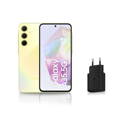 Samsung Galaxy A35 5G, Smartphone Android, 256 Go, Chargeur Secteur Rapide 25W Inclus [Exclusivité Amazon], Smartphone déverrouillé, Lime, Version FR