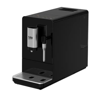 Beko - CEG3192B - Machine à café Espresso automatique avec cappuccino intégré, moulin à café intégré, réservoir 1,5 litre, pression 19 bar - noir, 18,6 x 41 x h32 cm