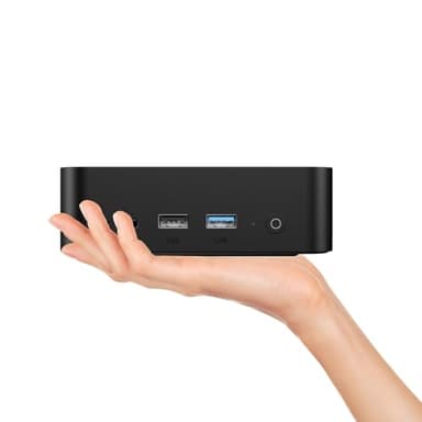 TRIGKEY Mini PC Key-N100 12ème gén Intel Alder Lake-N100, RAM DDR4 16 Go, SSD 500 Go, Key-N Mini Ordinateur, Double HDMI 4K@60Hz,Double 1000M LAN Affichage/Wi-FI 5/BT 5.0/3×USB 3.2/1×USB2.0
