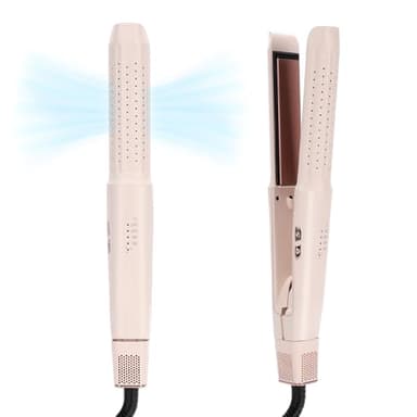 AraSyleon Fer à Lisser & Boucleur 2-en-1 avec Kaltluft – Lisseur Professionnel à Plaques Céramique, Ionique, 4 Niveaux de Température (180°C-230°C), Lisseur et Boucleur pour Cheveux