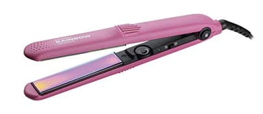 GAMMAPIU' Lisseur Professionnel Rainbow, Effet Long Lisse, Fer À Repasser, Élimine L'électrostaticité, Fermeture Bouton De Verrouillage, Températures Réglables, Chauffage Rapide, Prise Italienne
