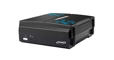 INFOSEC Onduleur Hero 450, Protection coupures électrique Box, 2 Prises parafoudre FR/Schuko, 450 VA/225 W