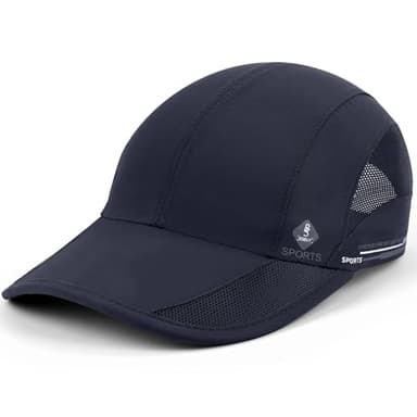 BSBUY Casquette Respirant Séchage Rapide, Casquette Extérieur Course Légère, Casquette Running Pliable, Mesh Sport Hat UPF 50+, Casquette Eté Unisexe, Casquettes de Baseball pour Homme Femme(50-56cm)