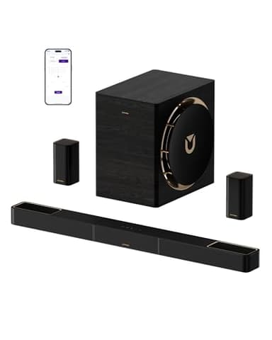 ULTIMEA Skywave X70 7.1.4ch Barre de Son TV sans Fil Système Surround avec Dolby Atmos, Caisson de Basses sans Fil 10" pour Home Cinema, 980W, Basses à 20Hz, Amplificateur GaN, Pass-Through 4K HDR