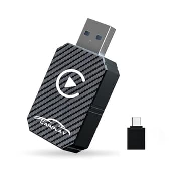 Adaptateur CarPlay Sans Fil 2025, Dongle CarPlay Sans Sil, Convertit CarPlay Filaire En Adaptateur Sans Fil Plug And Play, Compatible Avec Les Voitures à Partir De 2016 et iPhone iOS 12+ (noir)