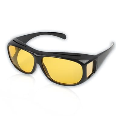 Lunettes de Nuit Polarisées, Surlunettes de Soleil Polarisées pour Homme et Femme, Lunettes de Vision Nocturne pour Cyclisme, Moto, Vélo, Tennis, Confortables et Légères avec Protection Totale