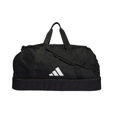adidas Mixte Tiro League Duffel Bag , Black / White, L
