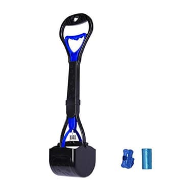 JINGUWU Cuillère pour Animaux domestiques avec Manche de 45 cm de Long pour ramasser Les déjections de Chat, Chien et de Petits Animaux