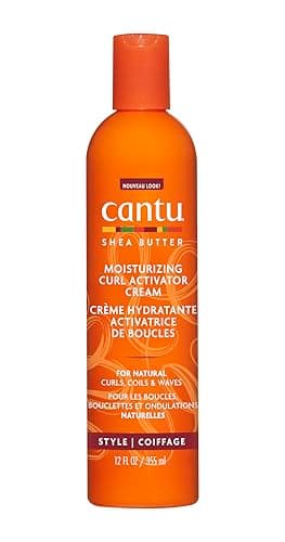 Cantu Crème Activatrice de Boucles, au Beurre de Karité, 355 ml, (1 Produit) (l’Emballage Peut Varier)