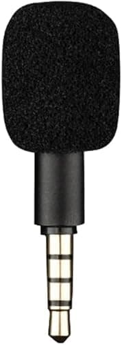 Hehglng Mini microphone portable à 4 pôles avec prise jack 3,5 mm Aux 4 pôles/3 pôles pour enregistreur, téléphone portable, smartphone, ordinateur, ordinateur portable, microphones à condensateur