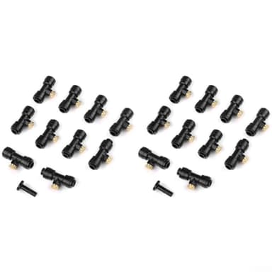 Système de brumisation extérieur efficace avec 20 buses pour un meilleur confort dans le jardin et la terrasse