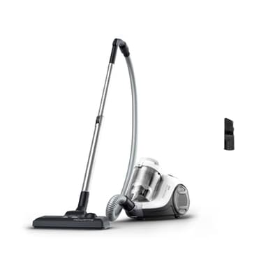 Rowenta Aspirateur sans Sac, Moteur Basse consommation, Puissance 900 W, Format Compact, Haute Filtration, Rayon d'action de 7,6 m, Swift Power Cyclonic Blanc RO2917EA