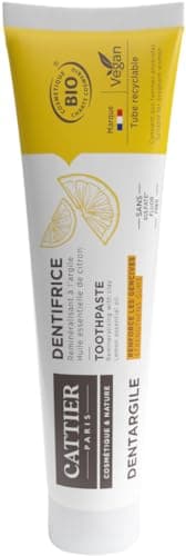 Cattier dentargile à l'huile essentielle de citron 75ml