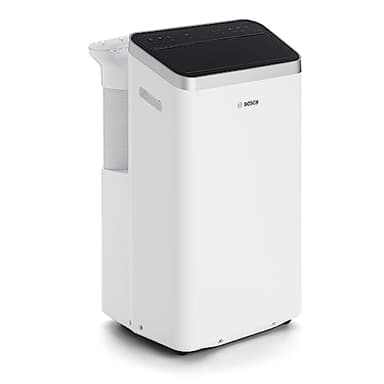 Bosch Cool 4000 Portable AC - 3 en 1 : Climatiseur, Déshumidificateur, Ventilateur - 2,6 kW pour les pièces jusqu'à 35m² - Avec Mode Auto, Mode Silencieux et Mode Veille (48 db (A)) [Classe A+]