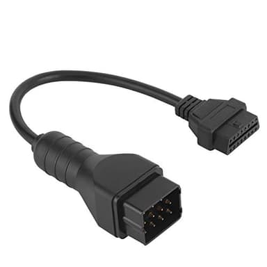 Ladieshow Câble de Diagnostic de Voiture 12 Broches à 16 Broches Adaptateur de connecteur OBD2 Extension d'accessoires de Voiture pour Renault