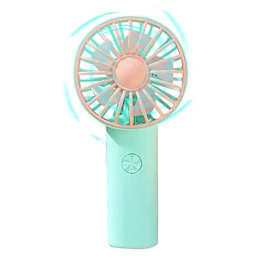 QARIDO Mini ventilateur portatif rechargeable portable – Ventilateur de charge USB avec câble de charge, ventilateur puissant pour la maison