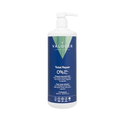 Valquer Profesional Total Repair Zero% Shampoo - Cheveux abîmés et secs 1000 ml