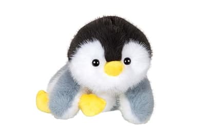 Gipsy Toys – Peluche Floppy CHOOPY Pingouin – 22 CM – Noir Blanc ET Gris