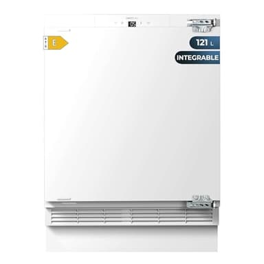 Cecotec Mini-réfrigérateur intégrable 121 L Bolero CoolMarket TT BI 121 Blanc. Hauteur 81,8 cm et largeur 59,5 cm, Tiroir de congélation, Congélation rapide, Porte réversible, Température réglable