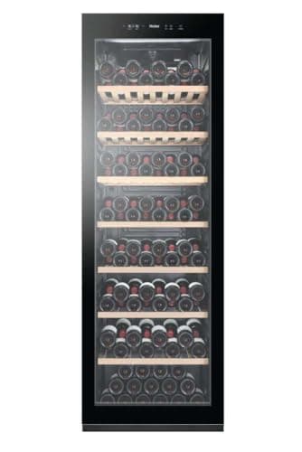 Cave a Vin HAIER HWS188GAE - de vieillissement - Pose libre - 188 bouteilles - Mono zone - H185 x L59,5 cm - Noir