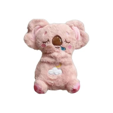 Générique Koala Qui Respire pour Adulte, Peluche Lumineuse avec Musique et Lumière Douce sur Le Ventre, Compagnon de Sommeil Anti-Stress Idéal pour Soulager l'Anxiété (Rose)