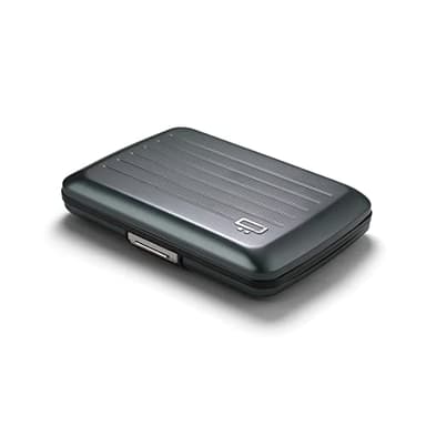 Porte Cartes en Aluminium avec Fermoir en métal, Protection RFID Contre la fraude et la démagnétisation, Portefeuille Compact, modèle Smart Case Oslo