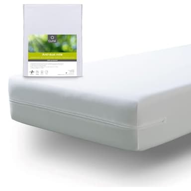 Tural - Housse pour Matelas Anti-acariens imperméable et Respirante - Blanc - 90x190/200cm