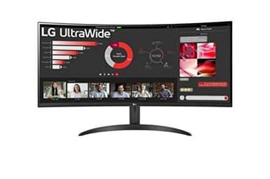LG UltraWide™ 34WR50QC-B Ecran PC ultra large incurvé 34" - dalle VA résolution UWQHD (3440x1440), 5ms GtG 100Hz, HDR 10, sRGB 99%, AMD FreeSync, PBP, inclinable, courbure 1800R