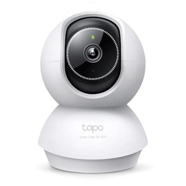 Tapo 3K(5MP) Caméra de Surveillance WiFi intérieure 360°, détection IA, Suivi Intelligent Sirène, Vision Nocturne, Audio bidirectionnel, Mode Privé, Compatible avec Alexa pour Bébé/Animaux C230