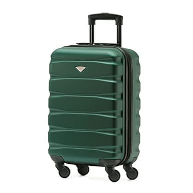Flight Knight ABS 3 Tailles Valise Legere Compatible avec Air France, Hop! easyJet, Ryanair Et Bien d'autres! Bagage a Main Et Bagage en Soute Grande avec 4 Roues (S)