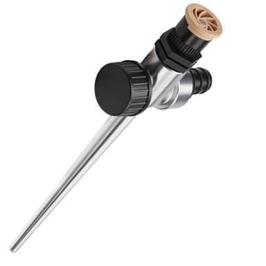 Arroseur de Jardin ave Arroseurs à Arc Circulaire avec Irrigation Réglable Piquet en Métal Durable pour Pelouses Parterres de Fleurs et Espaces Verts Couverture de 0 à 360° Portée Jusqu'à 12 m