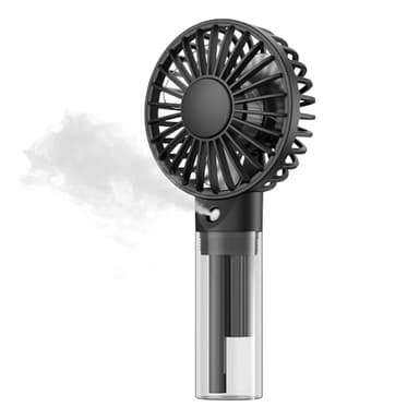 TOPK Ventilateur brumisateur portable – Ventilateur personnel rechargeable à main avec réservoir d'eau de 32 ml Mini ventilateur de refroidissement à main pour voyage, extérieur, maquillage, camping,