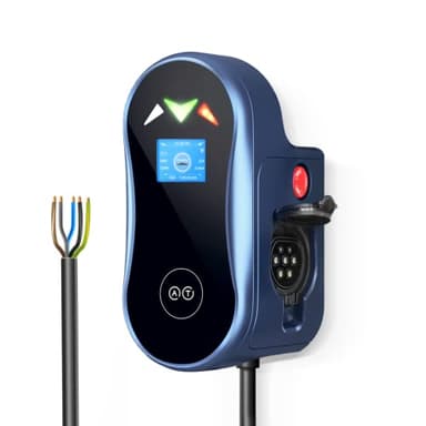 EVFUEL EV borne de Recharge vehicule Electrique Type 2 triphasé Chargeur Station 22kw/380V/32A/1m vers Le boîtier de Distribution (sans Prise de câble)