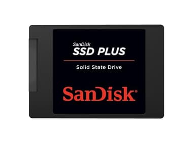 SanDisk SSD Plus SSD 2To,Disque SSD interne, SATA III 2.5",vitesee de lecture jusqu'à 545 MB/s,Mettez votre ordinateur à niveau avec un disque SSD rapide,avec des démarrage et des arrêts plus rapides