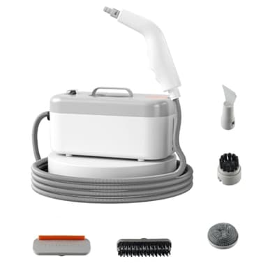 Muuookka Nettoyeur à Vapeur Portatif 1200W avec Prise EU, Nettoyeur à Vapeur Haute Température pour Fenêtres, Cuisine, Salle de Bain à Domicile.