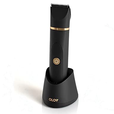 OLOV Tondeuse Électrique Homme, pour Corps, Parties Intimes et Nez, Lame En Céramique Antirouille, USB Rechargeable Imperméable