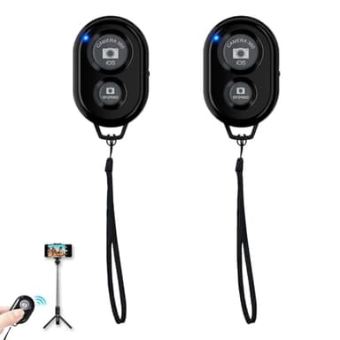 2 Pièces Télécommande Bluetooth Selfie sans Fil, Déclencheur à Distance Universel Compatible iOS & Android, Idéale pour Prendre des Photos et Vidéos, Facile à Utiliser, Accessoire Smartphone