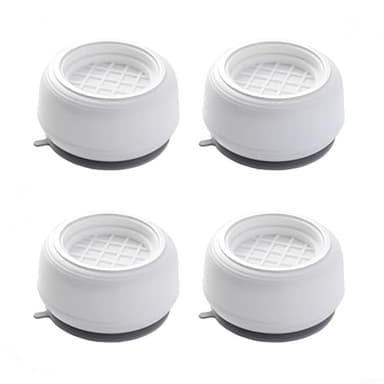 Pieds anti-vibrations pour machine à laver et réfrigérateur, appareil antidérapant pour stabilisateur avec ventouse, lot de 4 coussinets amortisseurs de vibrations pour lave-linge, pieds de support PP