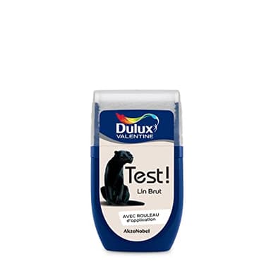Dulux Valentine Peinture Testeur Crème de Couleur - Murs et Boiseries - Mat - Couleur Lin Brut 30 ml