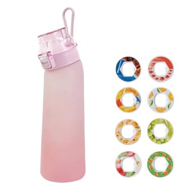 Générique Air Gourde Up 700 ML Sport Bouteille avec 8 Pods de Gout Stochastique, Paille Aromatisée - Tritan Water Bottle Fitness
