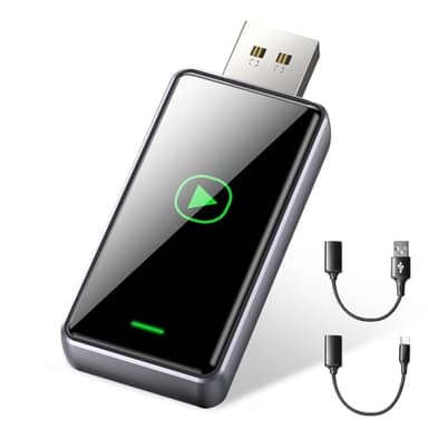 Alltotive S1 Adaptateur CarPlay sans Fil pour iPhone, Convertissez Le Filaire en sans Fil, Compatible avec USB et Type-C, Compatible avec Les Voitures à partir de 2016 et iOS 10+