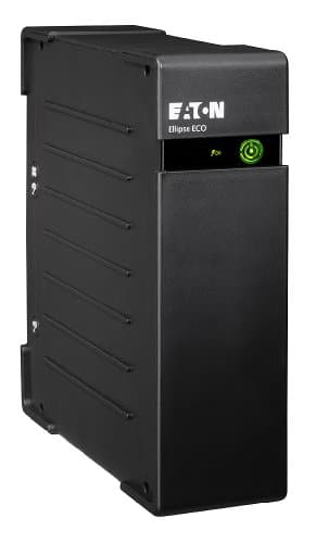 Eaton Onduleur Ellipse ECO 650 FR sans USB– Off-Line UPS – EL650FR – Puissance 650VA (4 prises FR, Parasurtenseur, Batterie, Protection Téléphone / Fax / Modem / Réseau 10/100 RJ45) - Noir
