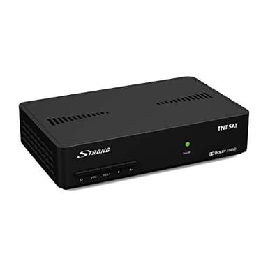 STRONG SRT7406 TNTSAT HD, DVB-S2, pour recevoir la TNT par Satellite, Carte TNTSAT valable 4 Ans Incluse, HDMI, Péritel, Spdif, USB, Compatible Alimentation 12 V (Non fournie)