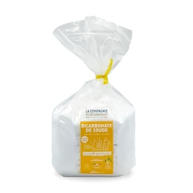 Bicarbonate de Soude Alimentaire Fin - Sachet 1 kg - Idéal pour Nettoyage, Cuisine, Piscine Eau et Multi Usages- La Compagnie du Bicarbonate.