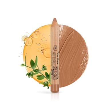 LÉA NATURE SO BiO étic | Correcteur Anti-cernes Certifié Bio - Teint Divin | Sable Doré | Camoufle Imperfections & Cernes | Huile de Jojoba Nourrissante | Vegan | Made in France | Crayon 1,9g