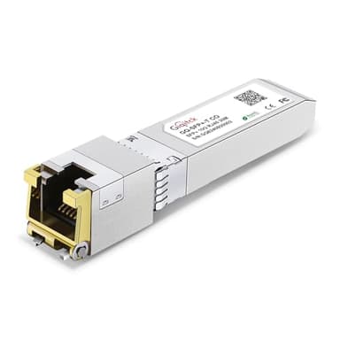 GIQITCK Newest 10GBASE-T SFP+ à RJ45 Transceiver, 10G Module SFP+ vers RJ45 en Cuivre 10G avec Puce Realtek pour Cisco SFP-10G-T-S, Ubiquiti UF-RJ45-10G, Netgear, Supermicro, Linksys, jusqu'à 30m