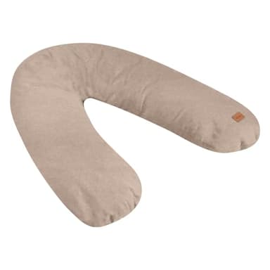 BÉABA, Big Flopsy, Coussin Allaitement/Grossesse, Oreiller Maternité, Multifonctions, Convient pour Dormir/Allaiter, Soutien, Détente et Confort Optimal, Nuit Apaisée, Fleur de Coton, Oekotex, Argile