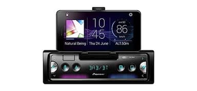 Pioneer SPH-20DAB Autoradio avec support smartphone intégré, format 1 DIN, radios FM/DAB+, USB, Bluetooth, Multicouleur, Application "Pioneer Smart Sync"