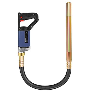 Anbull Vibreur Beton Electrique,1300W 1m Aiguille Vibrante, Aiguille Vibrante Pour Beton 4800 tr/min, Vibrateur à Béton est de 35 mm, pas besoin de se pencher pour les devoirs
