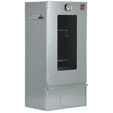 ITA Fumoir 7002 - Smoker Premium - Armoire à fumage avec fenêtre & thermomètre - Acier inoxydable - Qualité UE, Direct fabricant - 81 cm avec 3 niveaux